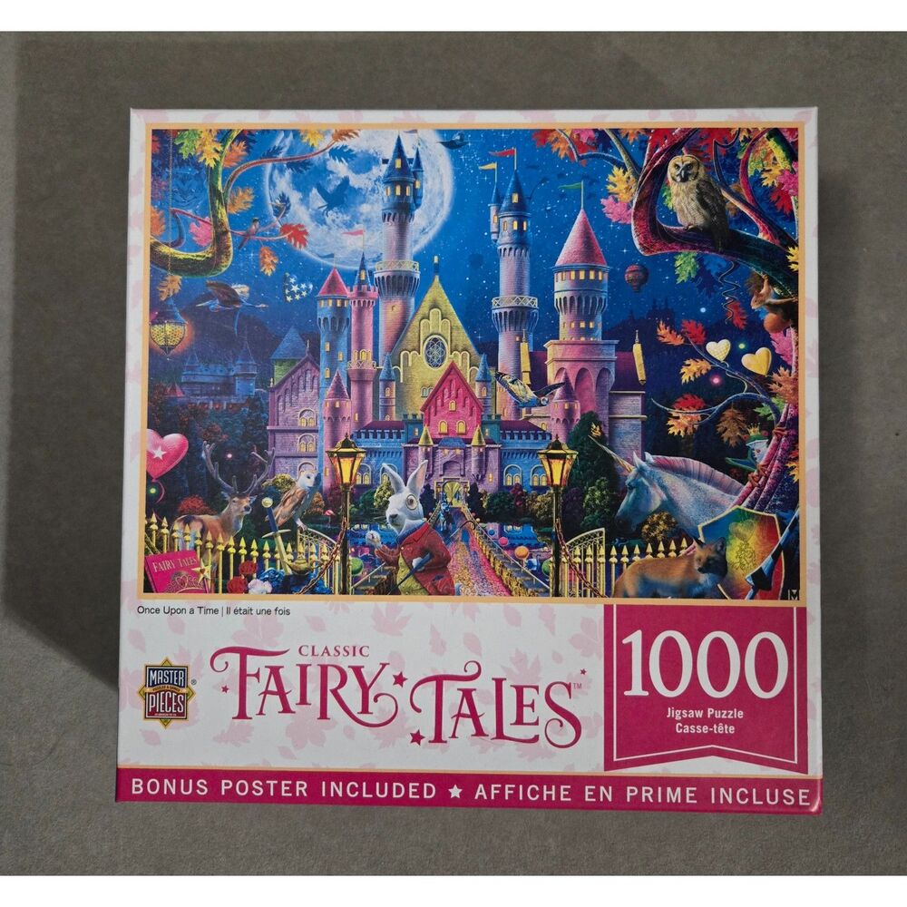 MasterPieces Classic Fairy Tales Once Upon A Time 1000 pc Complete Castle Owls